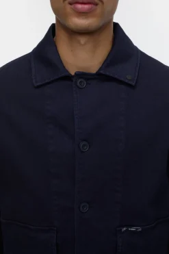 Closed Cotton twill overshirt Dark night Online