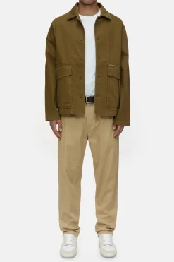 Closed Cotton twill overshirt Golden moss Best