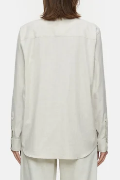 Closed Cotton twill shirt blouse Pearl beige Hot