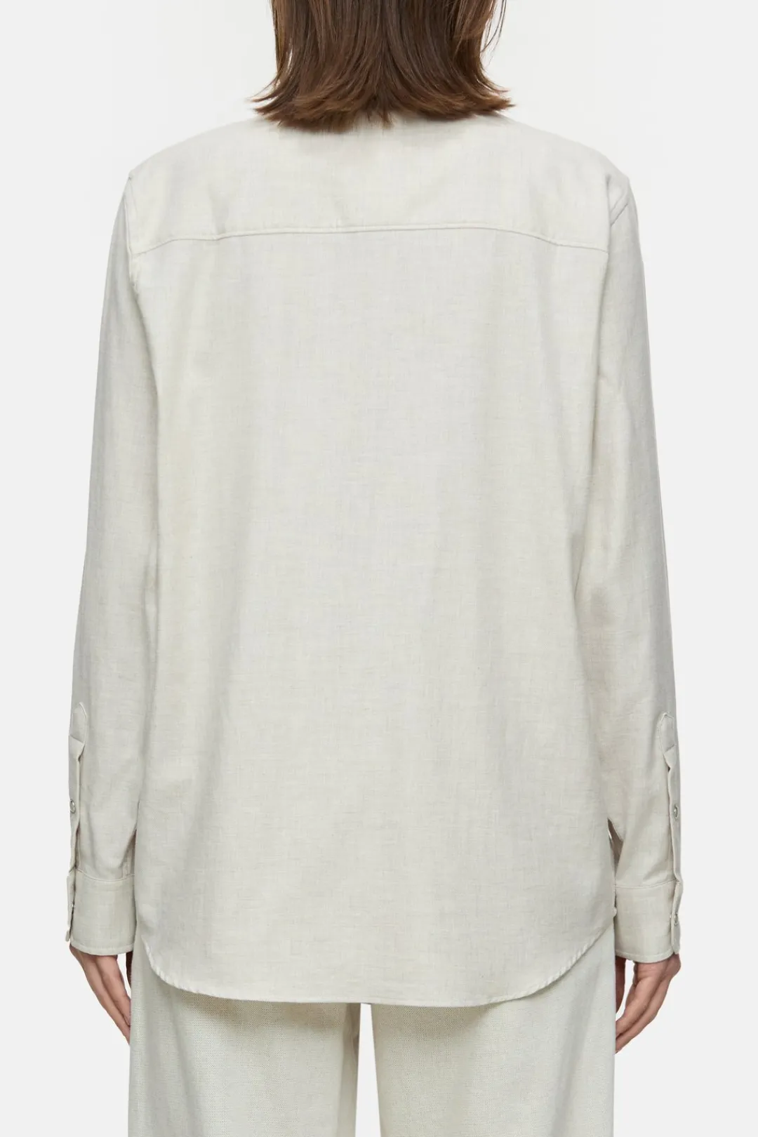 Closed Cotton twill shirt blouse Pearl beige Hot