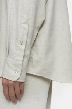 Closed Cotton twill shirt blouse Pearl beige Hot
