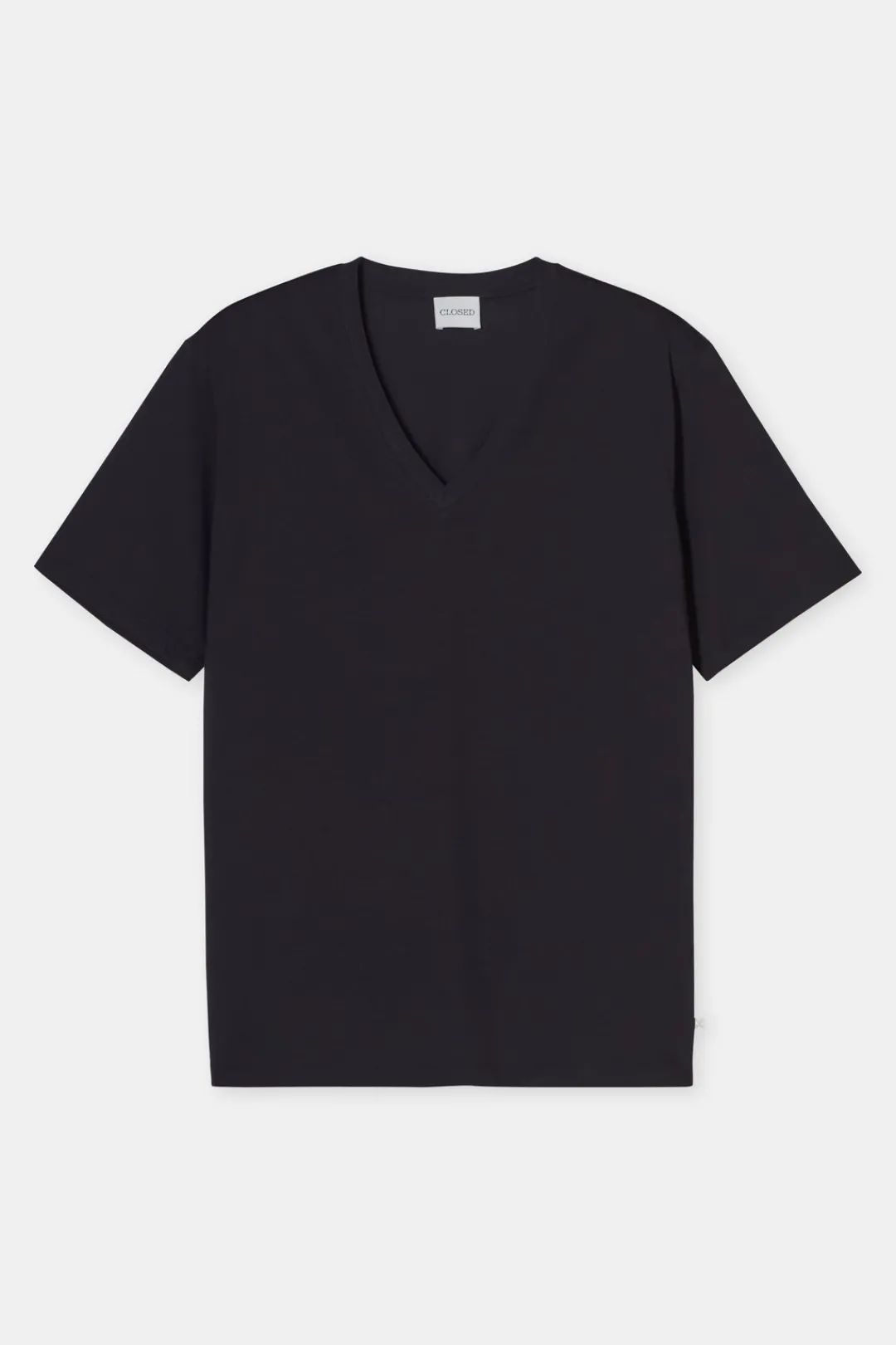 Closed Cotton V-neck T-shirt Black Sale
