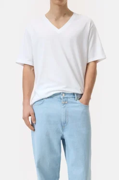 Closed Cotton V-neck T-shirt White Best