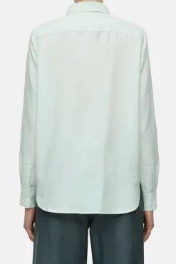Closed Cotton-cashmere blend blouse Giada green Hot