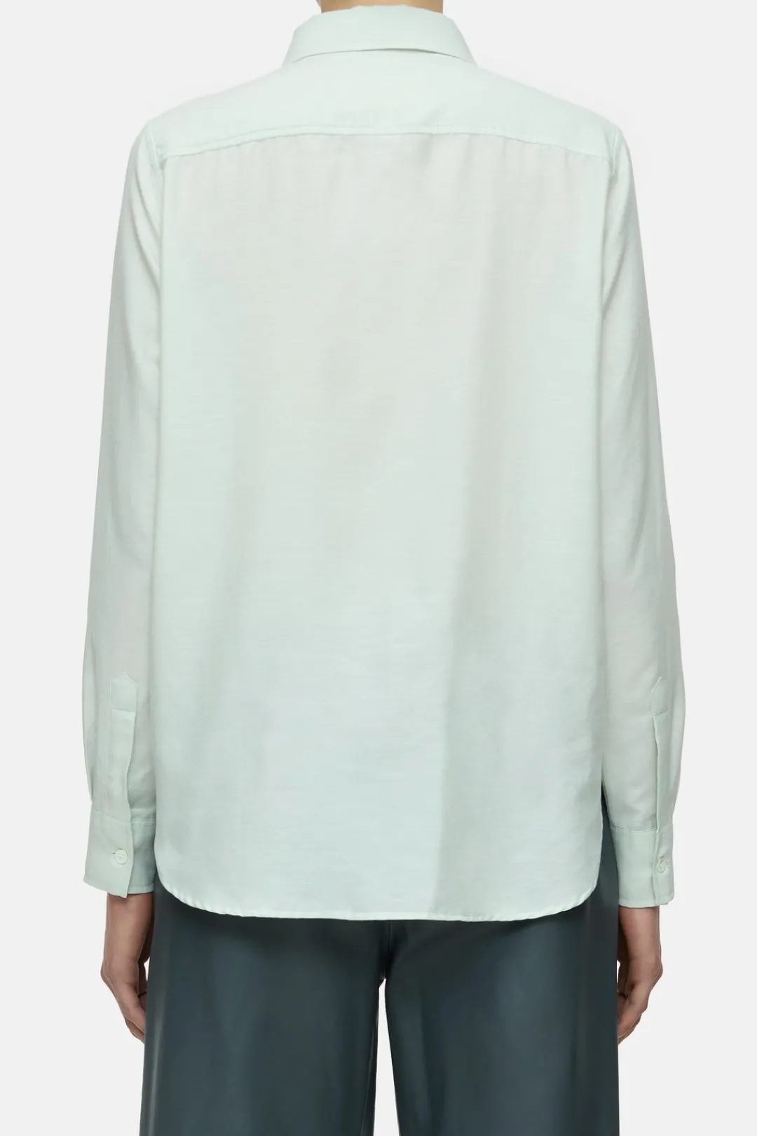 Closed Cotton-cashmere blend blouse Giada green Hot