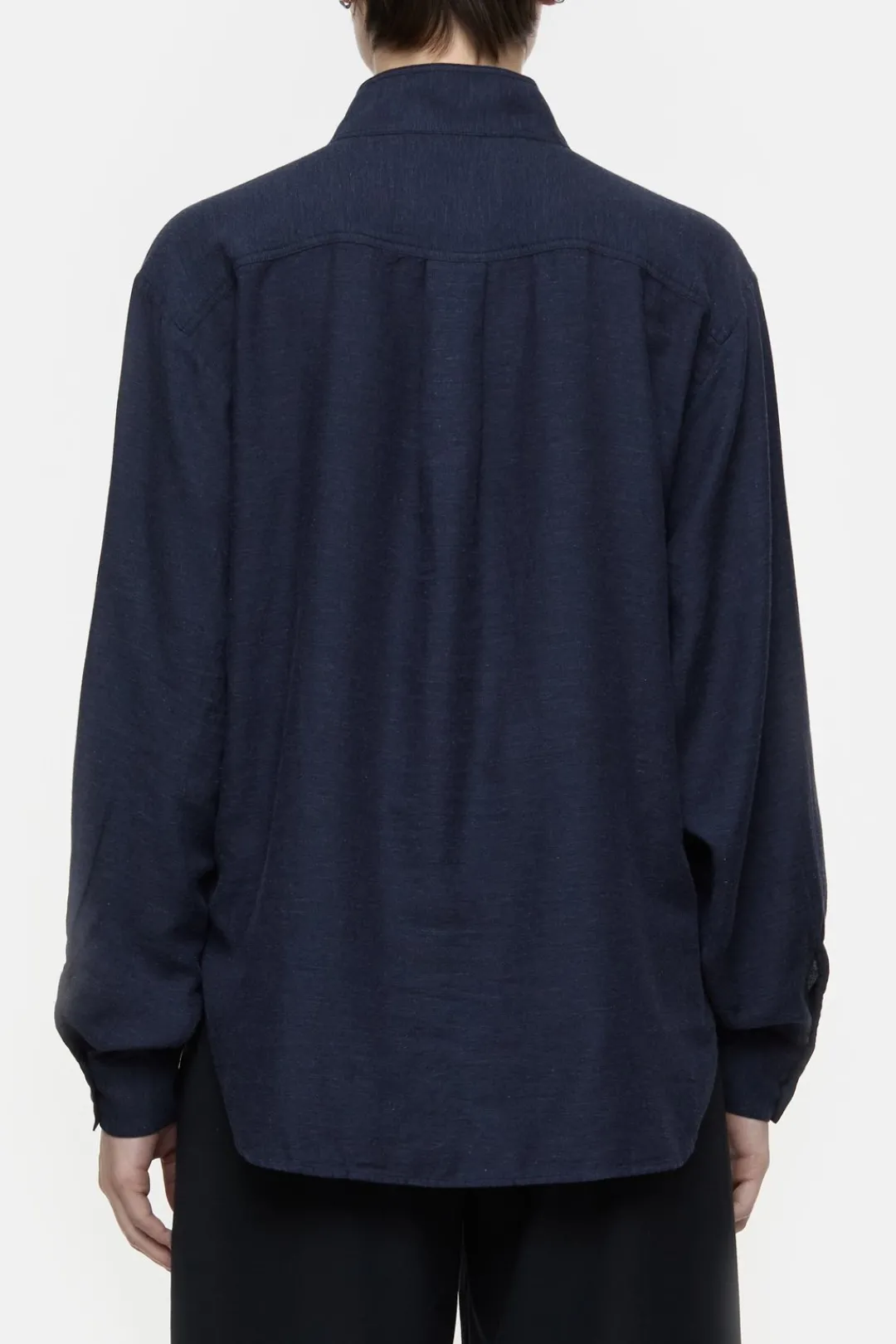 Closed Cotton-cashmere blend blouse Smokey blue Clearance