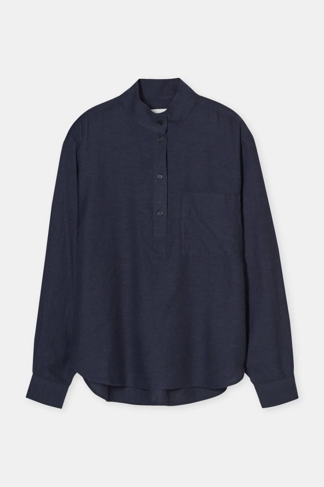 Closed Cotton-cashmere blend blouse Smokey blue Clearance