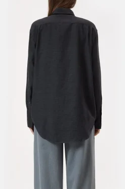 Closed Cotton-cashmere blend blouse Black Discount