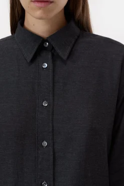 Closed Cotton-cashmere blend blouse Black Discount