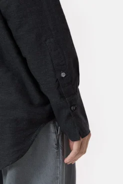 Closed Cotton-cashmere blend blouse Black Discount