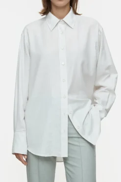 Closed Cotton-cashmere blend blouse Shortbread beige Online