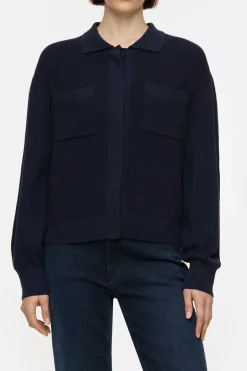 Closed Cotton-cashmere blend cardigan Dark night Sale