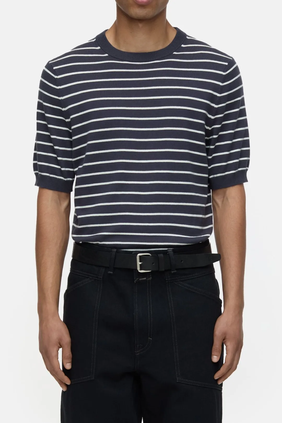 Closed Cotton-cashmere-mix fine knit Smokey blue Discount