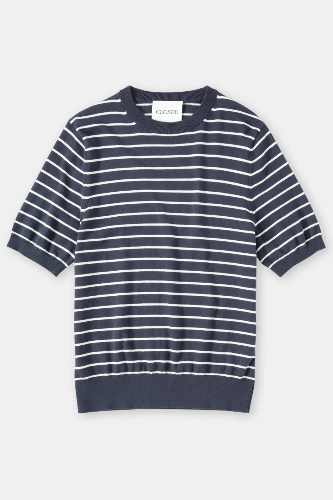Closed Cotton-cashmere-mix fine knit Smokey blue Discount