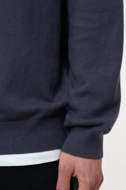 Closed Cotton-cashmere-mix pullover Smokey blue Sale
