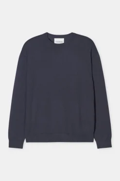 Closed Cotton-cashmere-mix pullover Smokey blue Sale