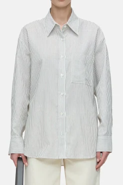 Closed Cotton/wool blend shirt blouse Ivory Outlet