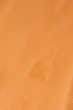 Closed Cropped Racer Top Pumpkin orange Sale