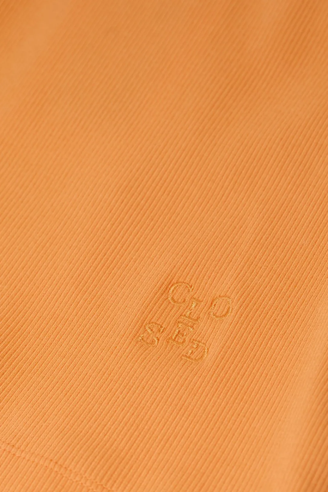 Closed Cropped Racer Top Pumpkin orange Sale