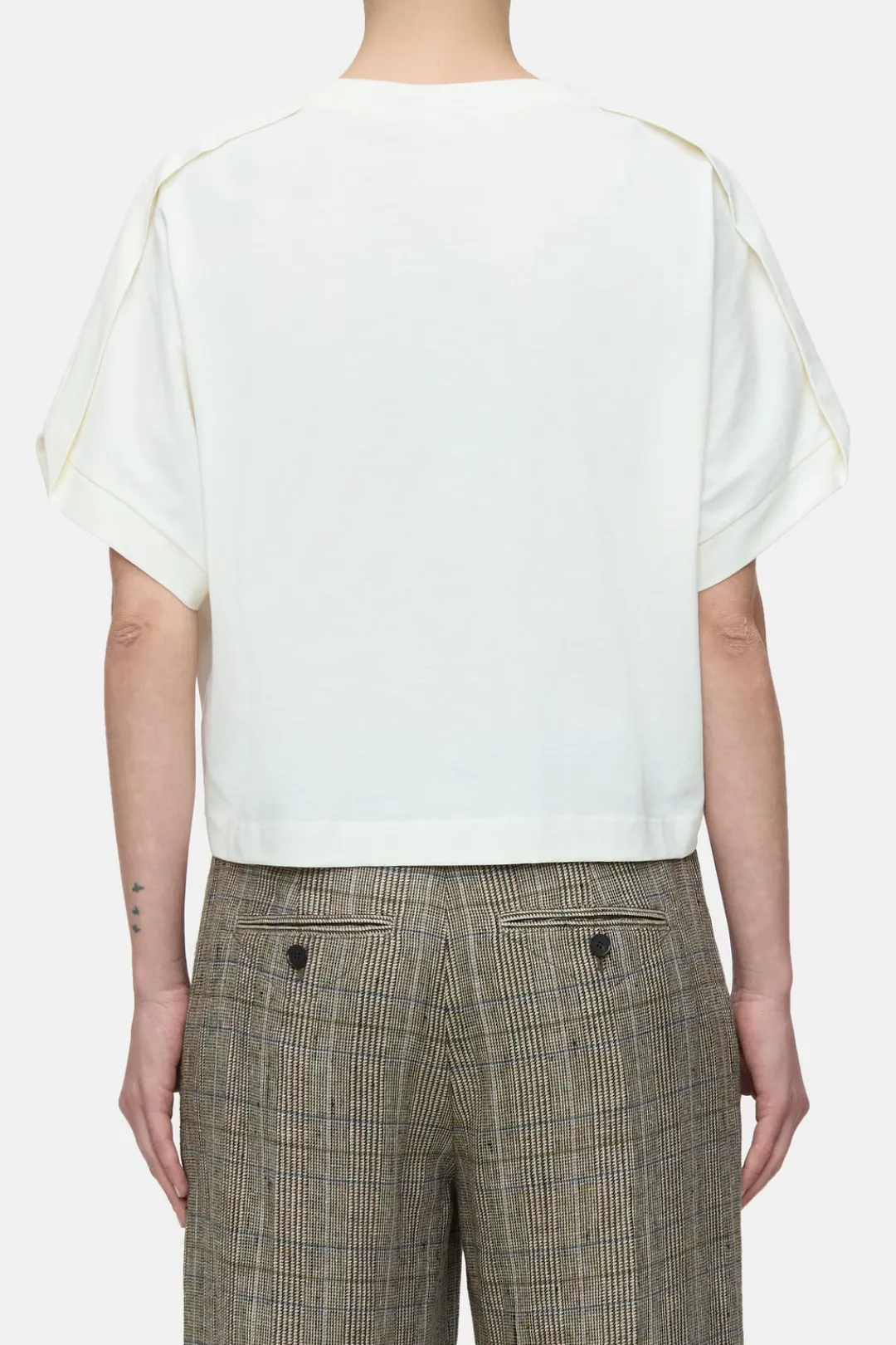Closed Cropped T-shirt Ivory Best