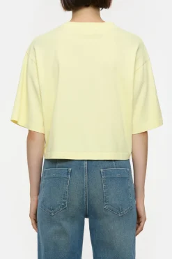 Closed Cropped T-Shirt Vanilla beige Sale