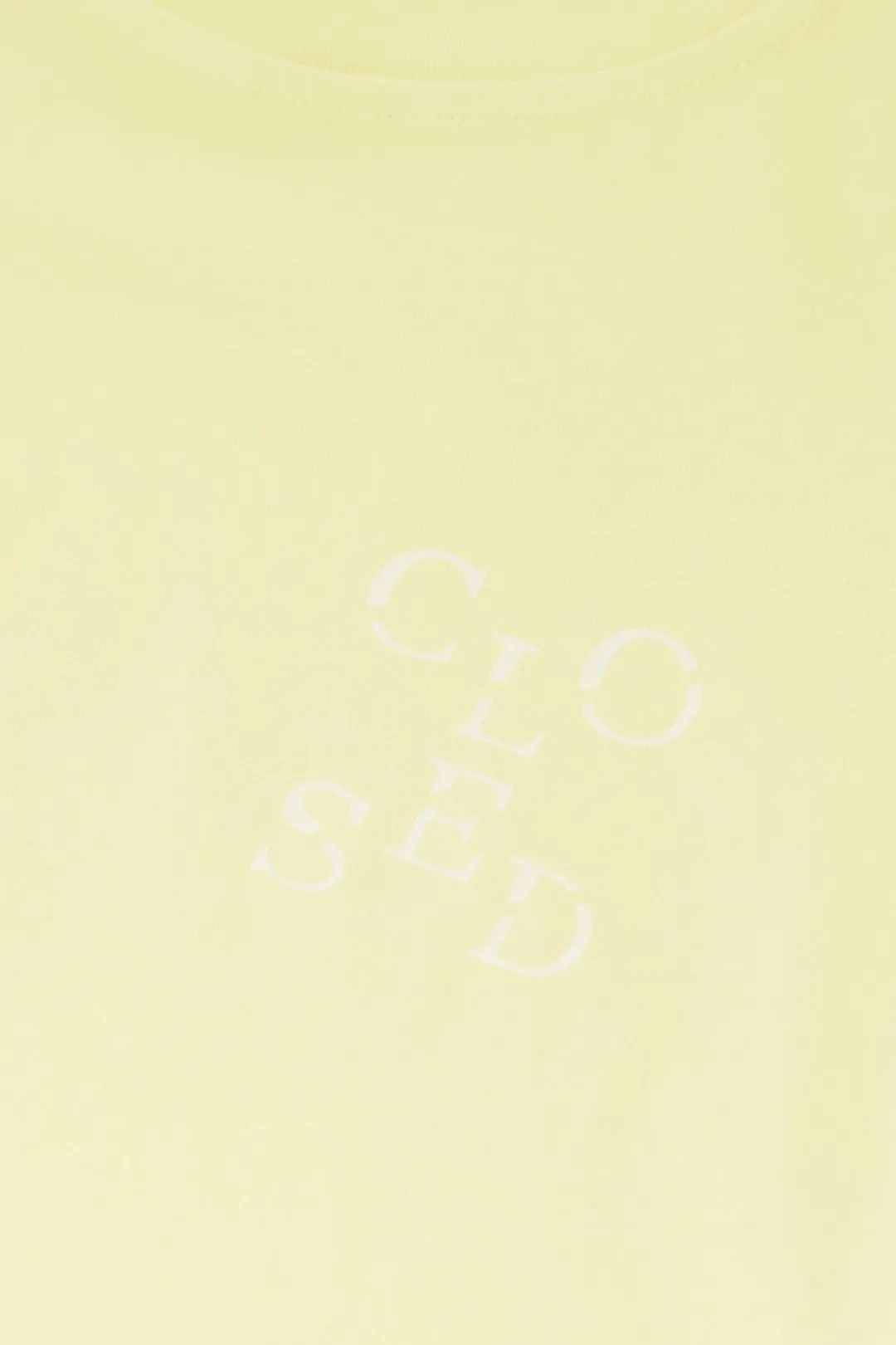 Closed Cropped T-Shirt Vanilla beige Sale