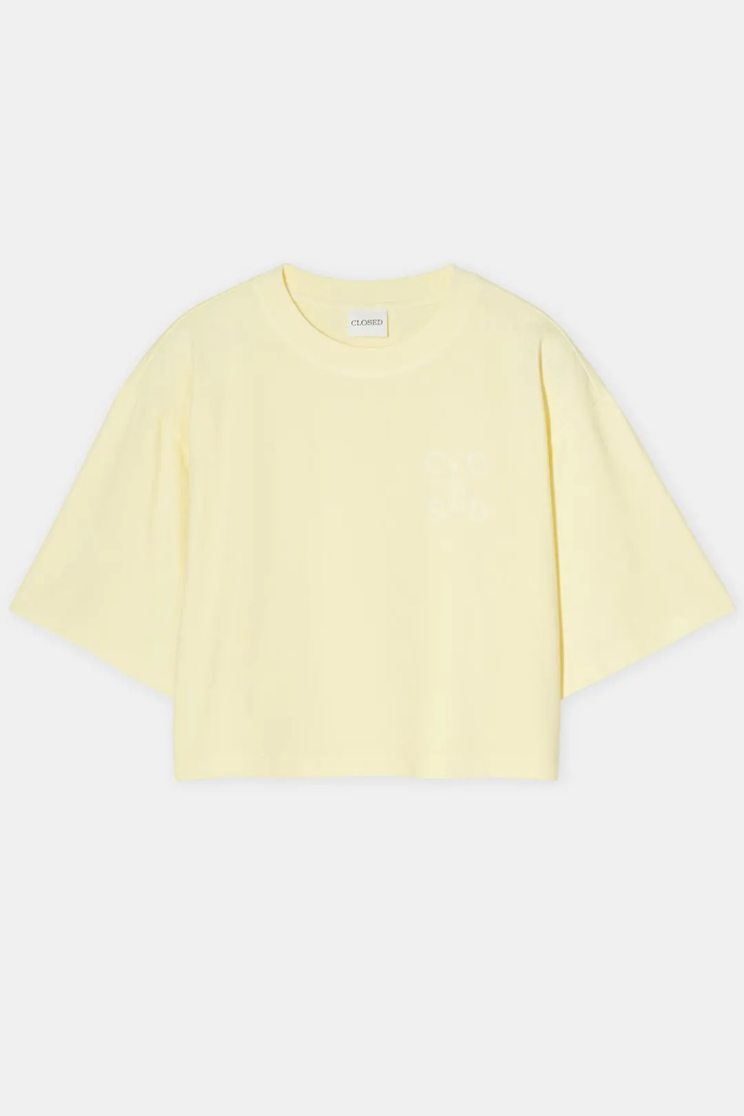 Closed Cropped T-Shirt Vanilla beige Sale