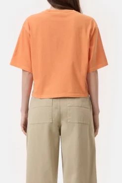 Closed Cropped T-Shirt Pumpkin orange Outlet