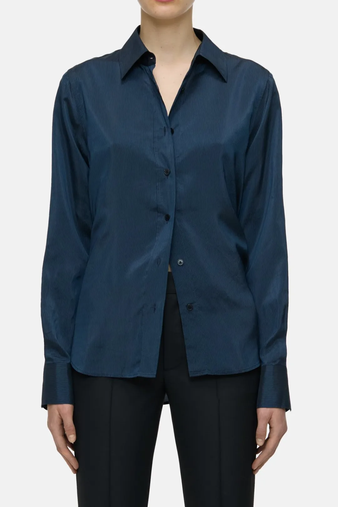 Closed Cupro blouse Space blue Online