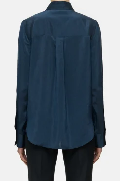 Closed Cupro blouse Space blue Online