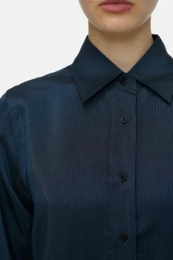 Closed Cupro blouse Space blue Online