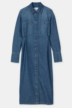 Closed Denim Long Dress Mid blue Hot