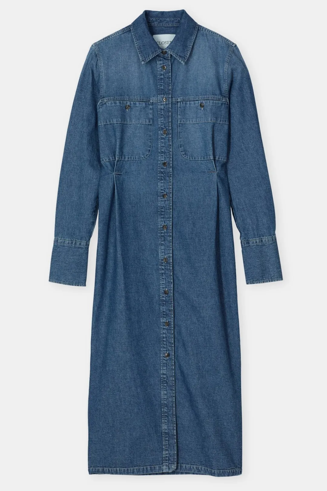 Closed Denim Long Dress Mid blue Hot