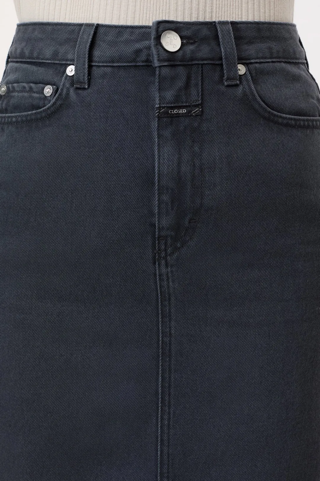Closed Denim pencil skirt Dark grey Hot