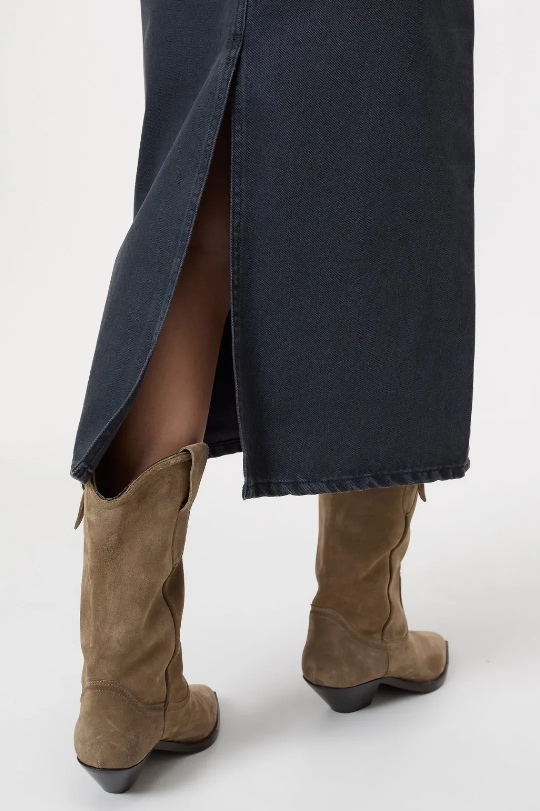 Closed Denim pencil skirt Dark grey Hot