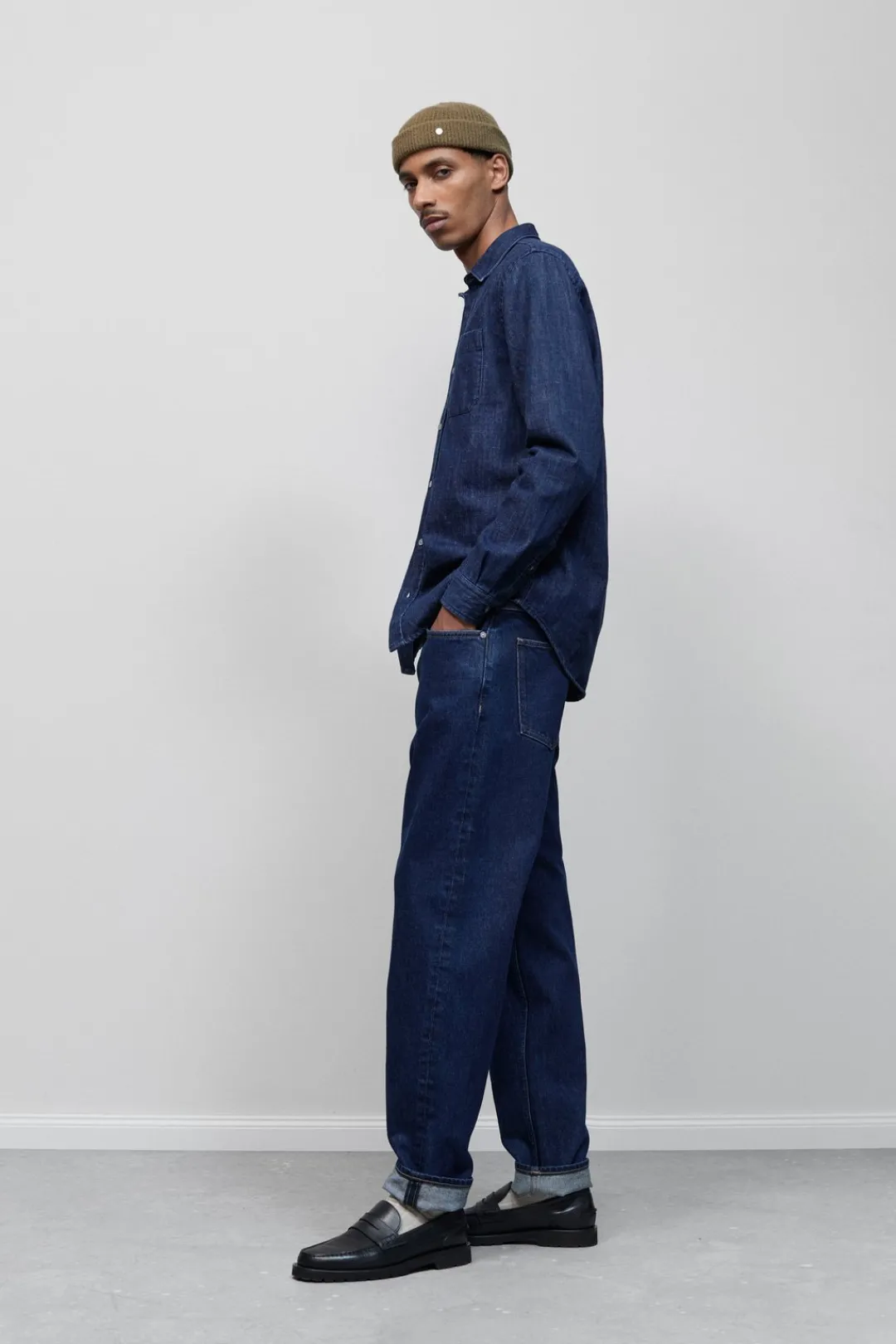 Closed Denim shirt Dark blue Clearance
