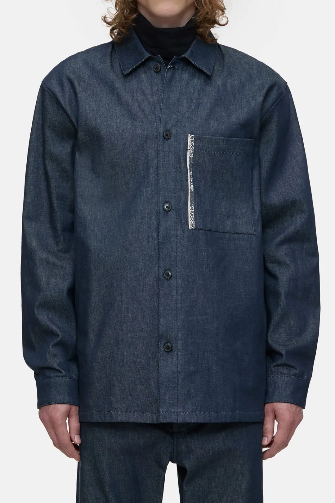 Closed Denim shirt Dark blue Best