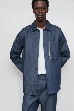 Closed Denim shirt Dark blue Best