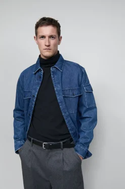 Closed Denim shirt Dark blue Sale