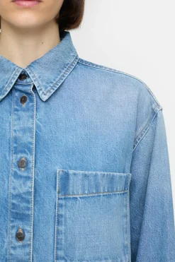 Closed Denim Shirt Mid blue New