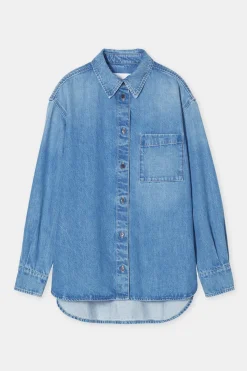 Closed Denim Shirt Mid blue New