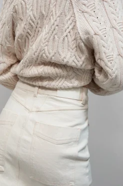 Closed Denim skirt Ivory Hot