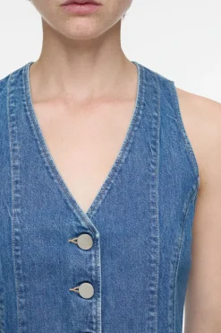 Closed Denim vest Mid blue Outlet