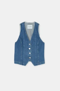 Closed Denim vest Mid blue Outlet