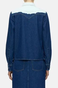 Closed Denim western shirt Mid blue Hot