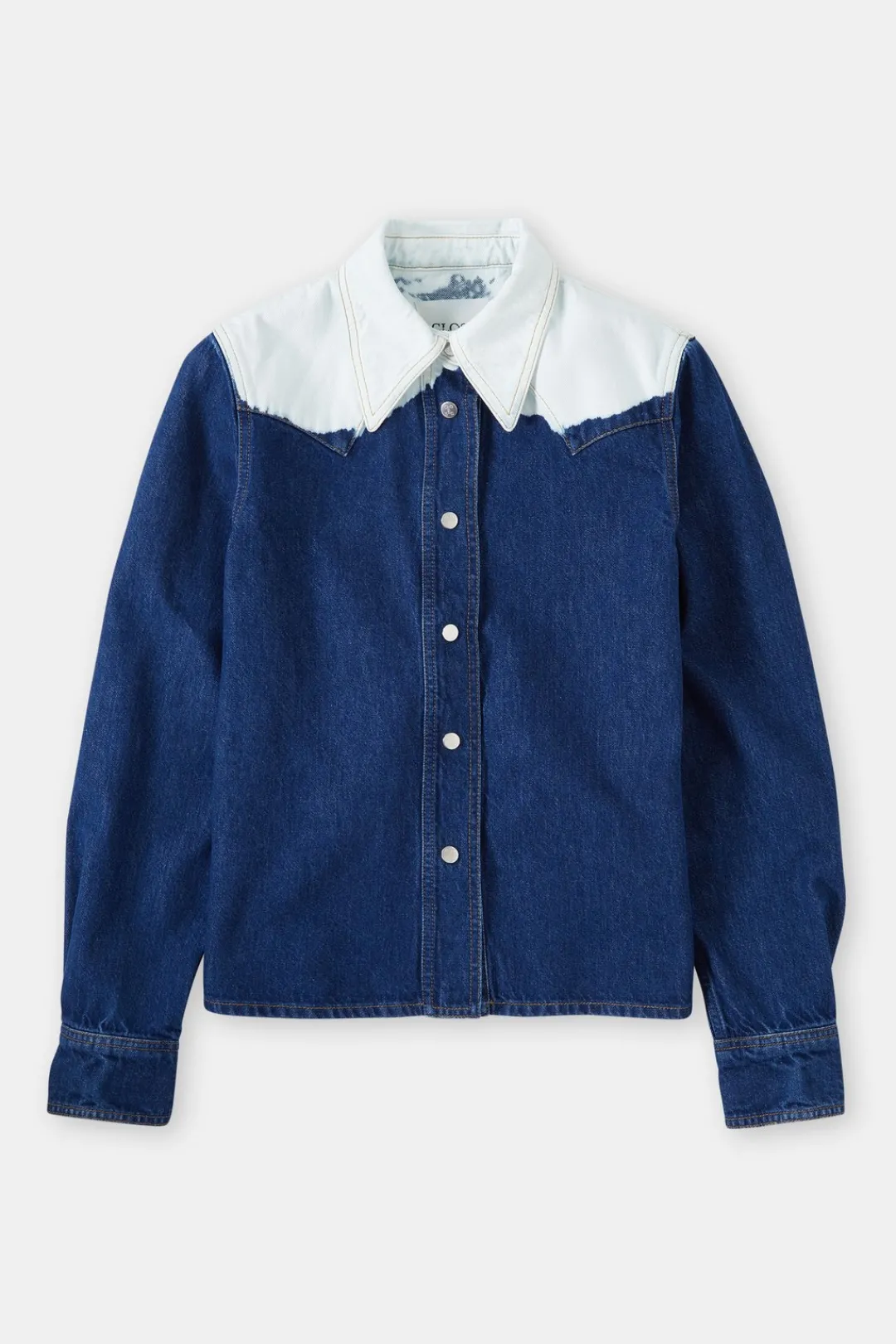 Closed Denim western shirt Mid blue Hot