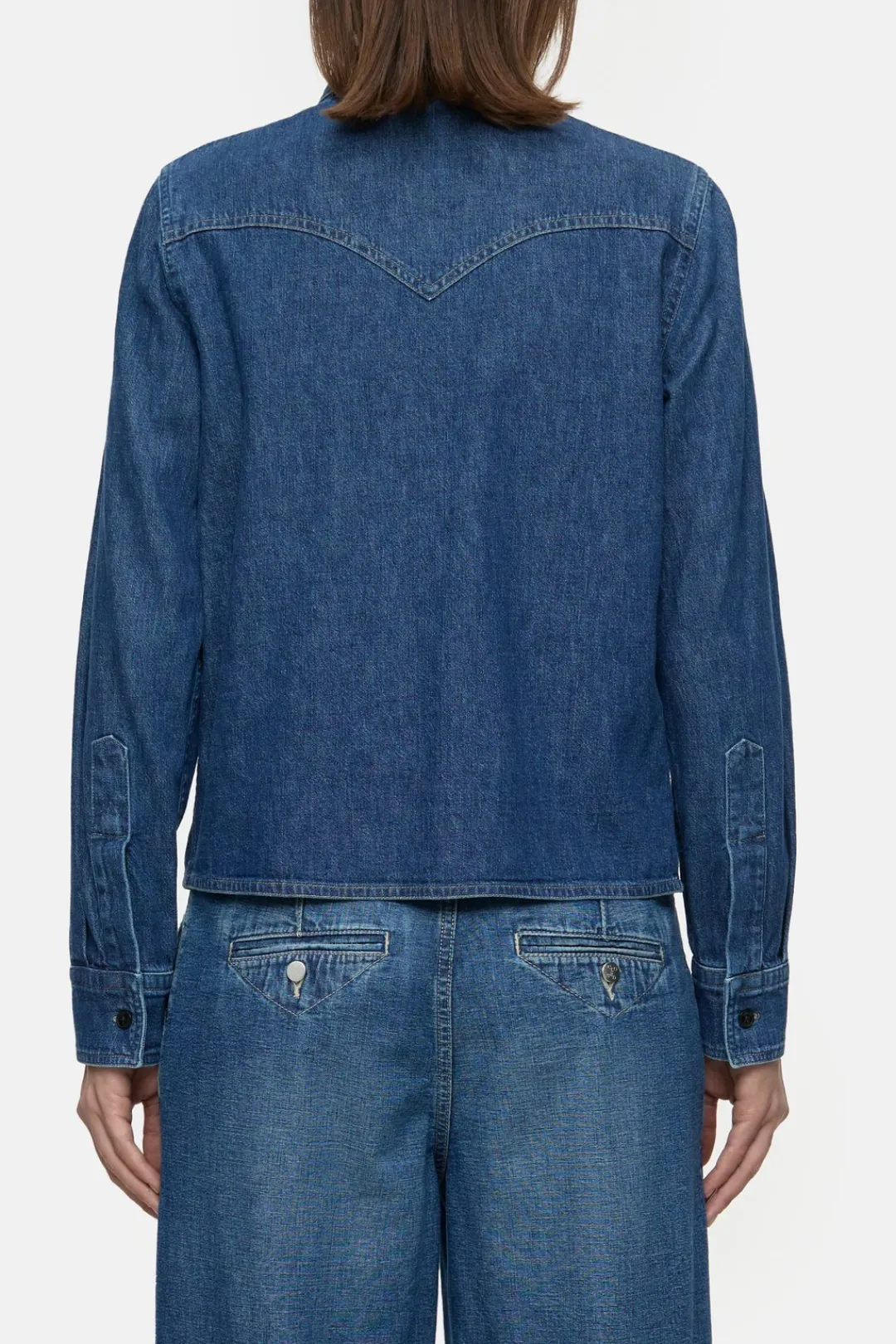 Closed Denim western shirt Mid blue Outlet