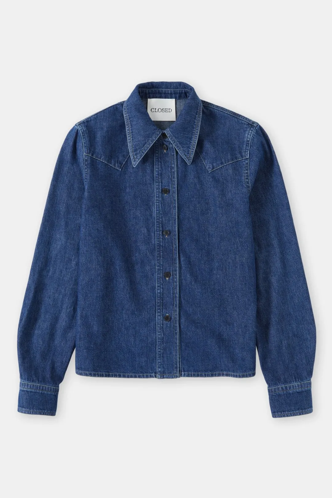 Closed Denim western shirt Mid blue Outlet