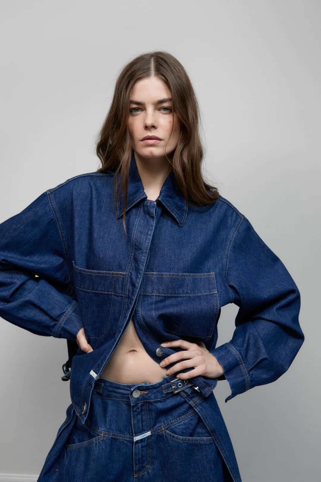 Closed Denim worker jacket Dark blue Outlet