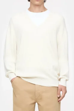 Closed Fine knit with V-neck Ivory Discount
